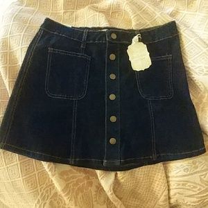 MAKE AN OFFER - Altar'd State Denim Mini Skirt